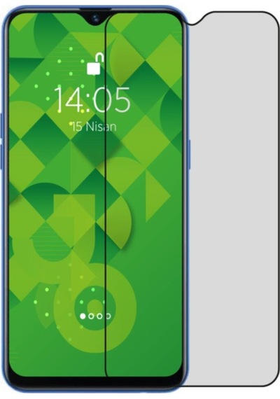 Gizlilik Sağlayan Koruyucu Ekran Oppo A5 2020 Hayalet Cam