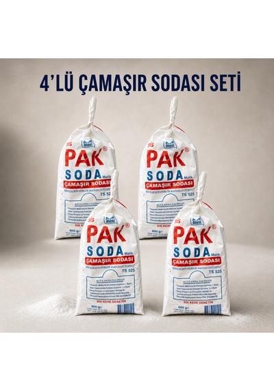 4'lü Toz Çamaşır Soda Sepeti