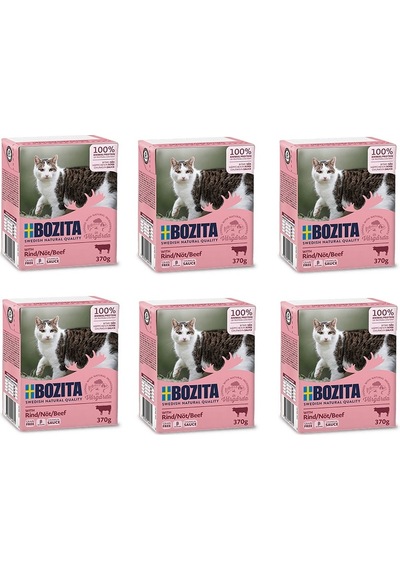 Bozita Sığır Etli Tahılsız Kedi Yaş Maması 370 Gr. X 6 Adet