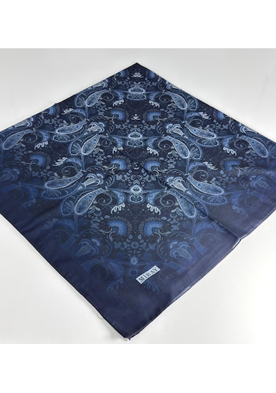 Miray Nevada Büyük Boy Organik Pamuk Eşarp - 120 X 120 - 06453 Lacivert