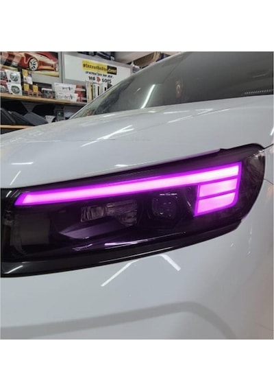 Opel Combo Gündüz Farı Sticker Seti Mor
