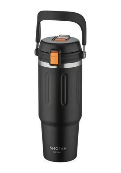 Shotay Campıng Çelik Mug Siyah 900 Ml.