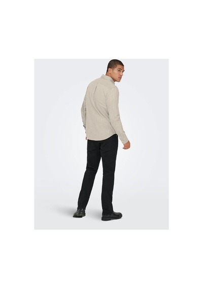 Jack & Jones Only & Sons 22034511 Erkek Gömlek Bej