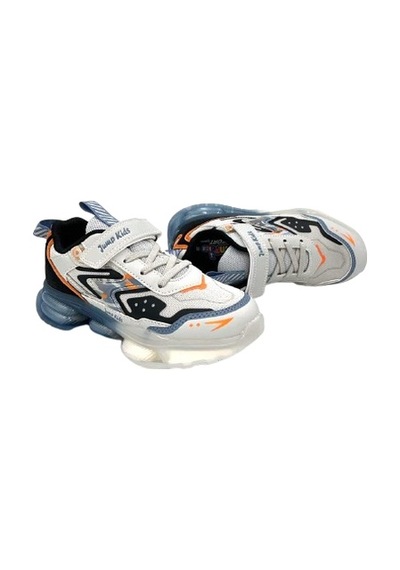 Jump 31053 Şeffaf Taban Cırtlı Çocuk Spor Ayakkabı Gri Gri