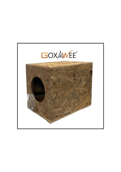 Goxawee Kedi Evi Dış Ortam Uygun Ahşap Kedi Evi Osb 34x32x26 Cm