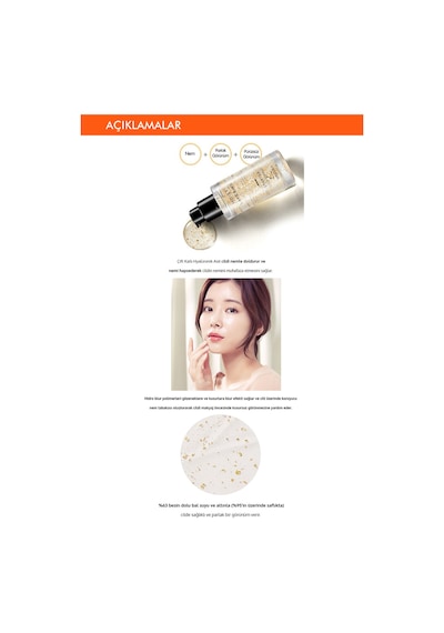 Missha Moist Layering Starter Altın İçeren Nem ve Parlaklık Veren Makyaj Bazı 30 ML - Gold Topping