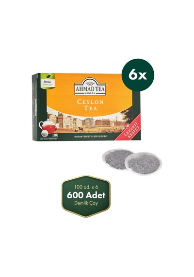 Ahmad Tea Ceylon 100x3,2 Gr Demlik Poşet Çay X 6 Adet
