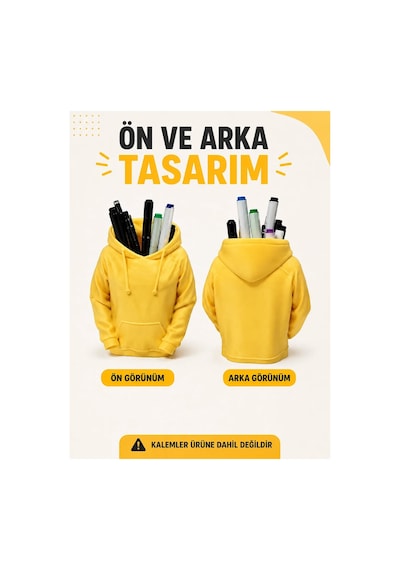 Kapüşonlu Kalemlik 3d Baskı Figür Dekoratif & Eğlenceli Masa Üstü Organizer