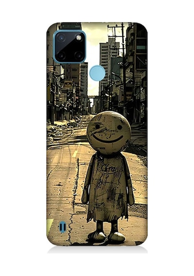 Realme C21y Uyumlu Boş Şehir Desenli Silikon Kılıf