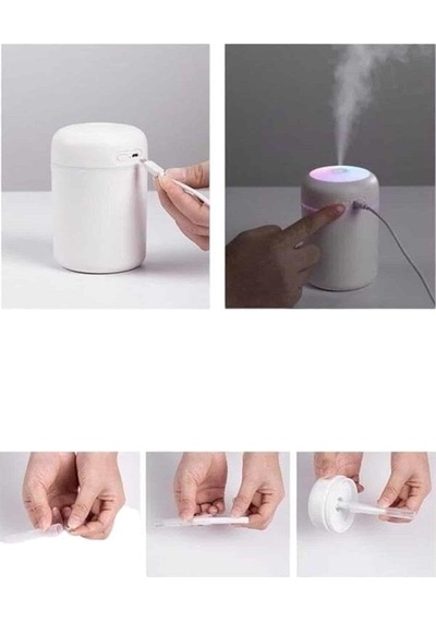 Northcity Ultrasonik Mini Hava Nemlendirici Ve Temizleyici - Aromaterapi, Led Işık Ve Usb Güç
