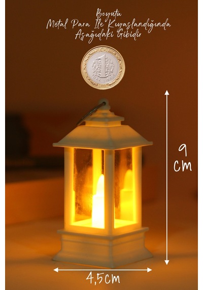Led Mum Mini Dörtgen Tip Pil Dahil Dumansız Alev Ledli Yapay Dekoratif Mum Dekor Işığı Beyaz Pt434 Beyaz