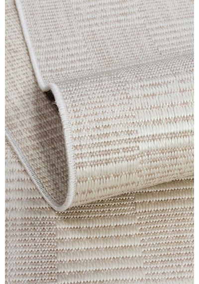 Kaymaz Yıkanabilir Doğal Dokulu Krem Dekoratif Sisal Oval Halı Siesta 1506 Kemik-krem