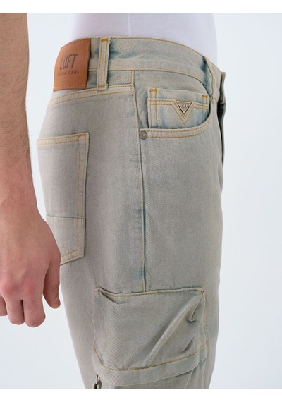 LOFT Baggy Fit Erkek Şort Lf2039635 Q1.v1 Denim