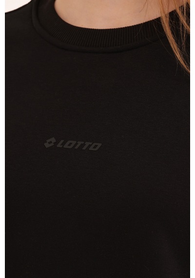 Lotto W-delfın C Neck Sweat 4pr Siyah Kadın Sweatshirt Siyah