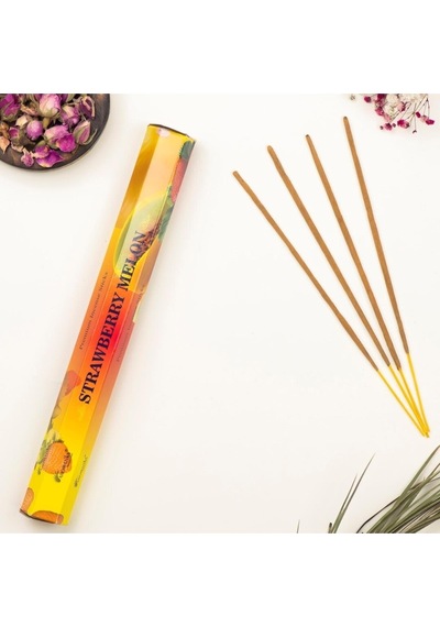 Çilek & Kavun Aromalı Doğal Premium Çubuk Tütsü