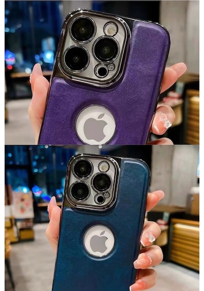 Apple Uyumlu iPhone Akfa 11 Delux Serisi Kamera Korumalı Deri Desenli Premium Telefon Kılıf Siyah