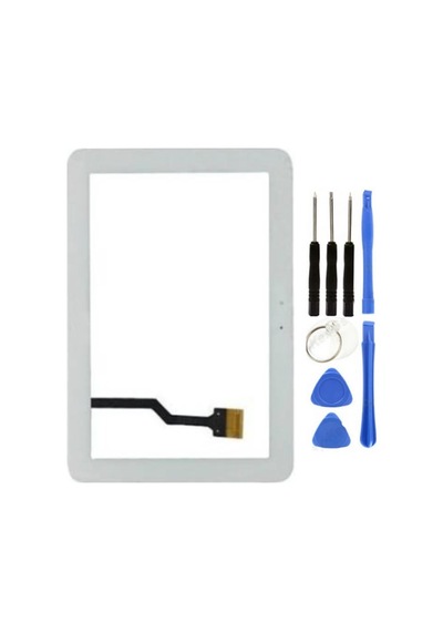Samsung Galaxy Tab Sm-p7300 Uyumlu Servis Dokunmatik Beyaz + Tamir Seti