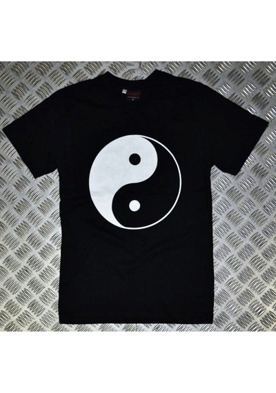Stoned&Fame Siyah Yıng Yang Baskılı T-shirt SIYAH