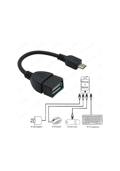 Cep Telefonu Tablet için Micro USB OTG Çevirici Data Kablosu