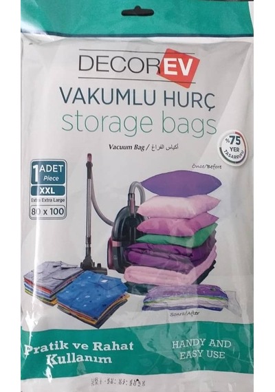 Dekorev Vakumlu Hurç Tekli - Xxl 80x100cm Diğer