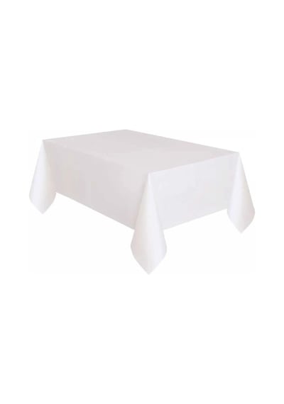 1 Adet Beyaz 120x180 Cm Kullan At Masa Örtüsü Doğum Günü Partisi, Kutlama Partisi, Mevlit Yemeği Tüm Yaşlar