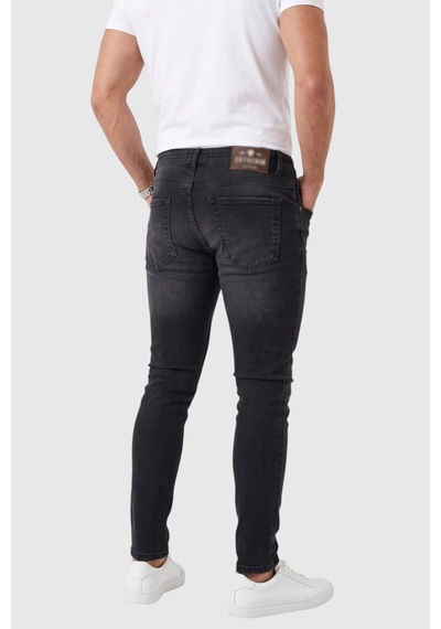 Rizzup Erkek Slim Fit %98 Pamuk Likralı Taşlanmış Yıpratma Detaylı Siyah Kot Pantolon 2600041 Rizzup Erkek Slim Fit %98 Pamuk Likralı Taşlanmış Yıpratma Detaylı Siyah Kot Pantolon 2600041