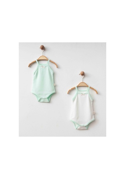 Eslenza Kız Bebek 2'li Zıbın - Mint Yeşili