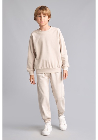 Defacto Regular Jogger Fit Bej Eşofman Altı Erkek Çocuk H6815a826aubg186 Bej-bg186