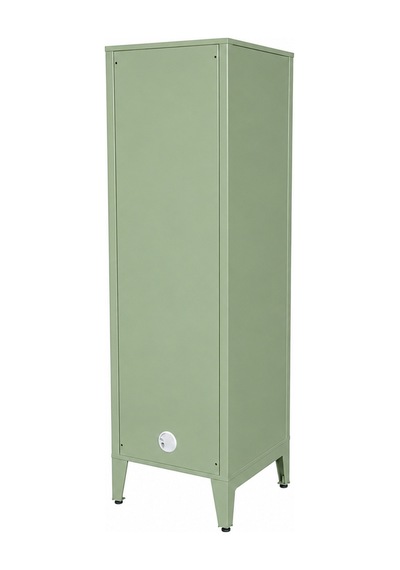 Alfafonet Ziglat Serisi Kilitli Metal Home Office Dolabı %70 Perfore Kapaklı Yeşil Ral 6018 450x1500x450 Mm