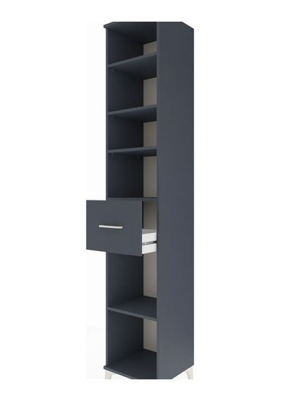 Hyperion Dolap 5 Raflı Tek Çekmeceli 44x44x243 Antrasit-antrasit Antrasit Hyperion Dolap 5 Raflı Tek Çekmeceli 44x44x243 Antrasit-antrasit Antrasit
