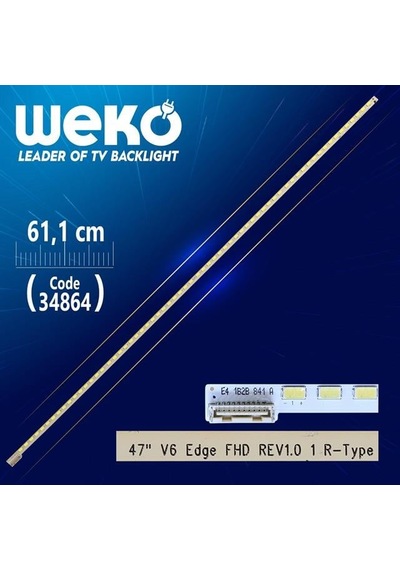 47'' V6 Edge Fhd Rev1.0 1 R-type - 61.1 Cm 64 Ledli - Wk-392 Led Tv Bar Gri