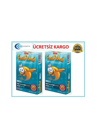 Easyfish Oil Omega 3 30 Tablet Balık Yağı 2 Adet