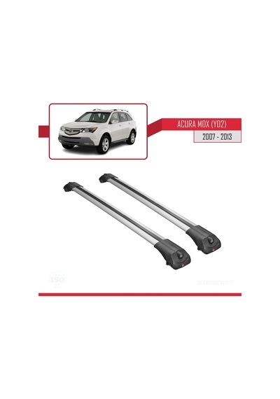 Acura Mdx Yd2 2007-2013 Arası İle Uyumlu Ace-1 Ara Atkı Tavan Barı Gri
