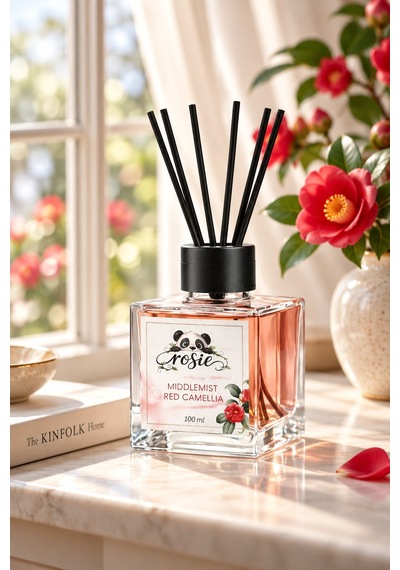 Rosie Middlemist Red Camellia 7'li Çubuklu Oda Kokusu Seti 7 X 100 Ml Seçkin Çiçeksi Koku