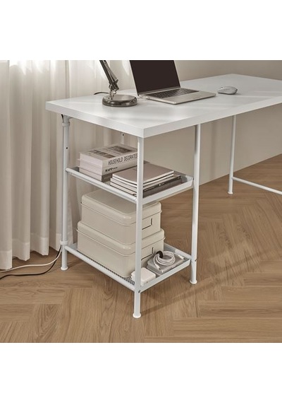 Ikea Spänd Saklama Bölmeli Masa Ayağı, Beyaz