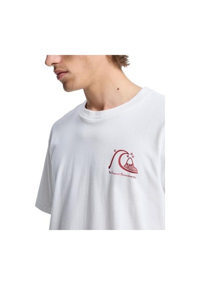 Quiksilver Evo Bs Erkek Beyaz Tişört