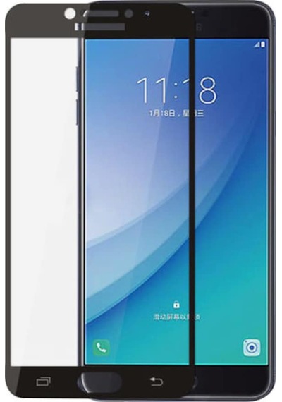 Samsung Galaxy Uyumlu C9 Pro Fiber Nano Kırılmaz Ekran Koruyucu