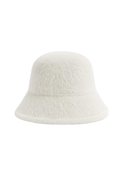 Uniquetrenders Kadın Soft Peluş Ayarlanabilir İpli Bucket Kova Şapka 2 Li Set Kırmızı - Ekru
