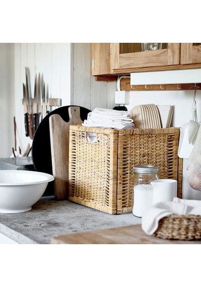 Ikea Branäs Sepet, Rattan, 32x34x32 Cm