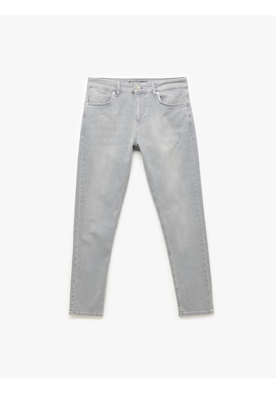 Koton Normal Bel Pamuklu Skinny Fit Jean Pantolon - Michael Jean Gri 6wam40026ıd Gri Koton Normal Bel Pamuklu Skinny Fit Jean Pantolon - Michael Jean Gri 6wam40026ıd Gri