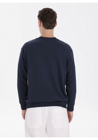 Reebok P00005740004 Id Rlx Clss Sl Crew Lacivert Erkek Sweatshirt