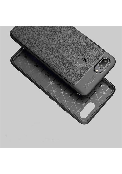 Xiaomi Mi 8 Lite Kılıf Deri Tarzı Niss Silikon Case