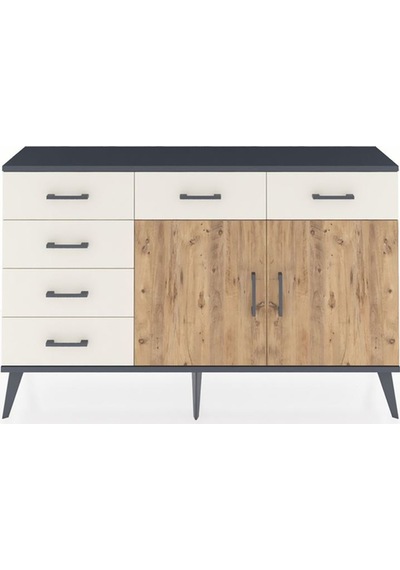 Arges Konsol 2 Raflı 6 Çekmeceli 2 Kapaklı 132x30x83 Antrasit-çam/aytaşı Çam/aytaşı Arges Konsol 2 Raflı 6 Çekmeceli 2 Kapaklı 132x30x83 Antrasit-çam/aytaşı Çam/aytaşı