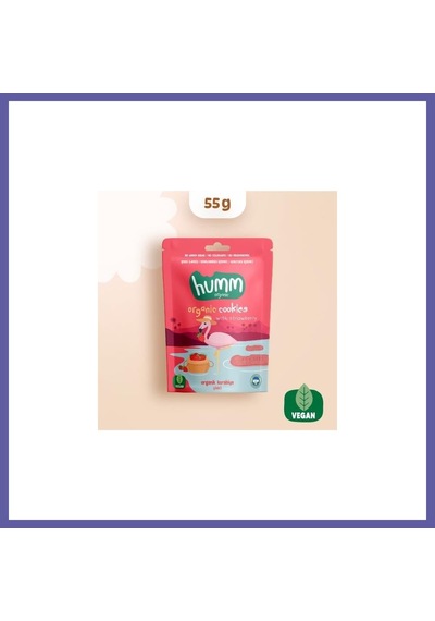 Bezos Organik Vegan Çilekli Kurabiye 55 Gr Nıda
