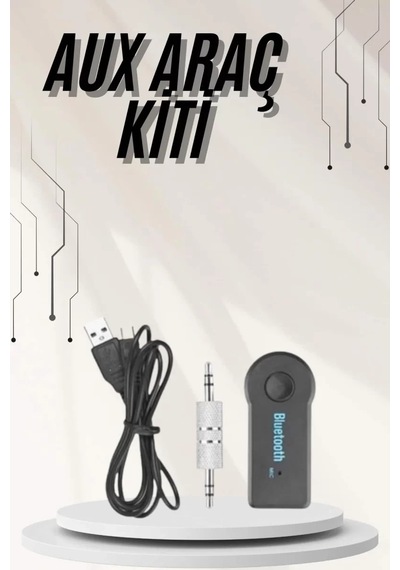 Home Yeni Nesil Bluetooth Aux Araç Kiti Siyah Tv Tablet Telefon Araç Araba