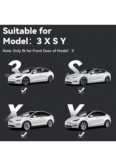 Tesla Model 3 Kapı Altı Hayalet Logo
