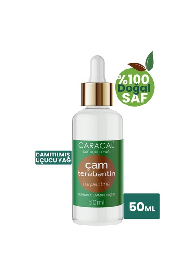 Caracal Çam Terebentin Yağı 50 Ml %100 Saf Doğal Katkısız