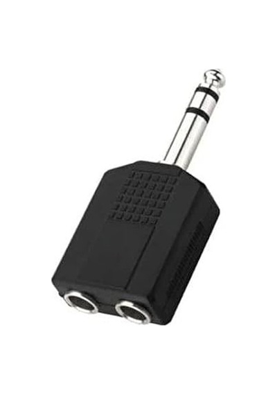 Tr 6.3 Mm Jack Çoğaltıcı 6.3 Mm Erkek 2x 6.3 Mm Dişi Jack Gitar Jack Çoğaltıcı