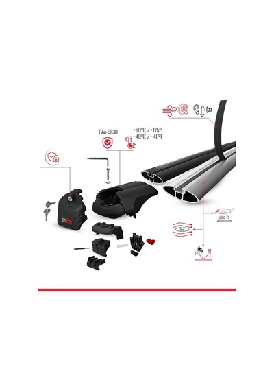 Accessorypart Peugeot 2008 2020 Ve Sonrası İle Uyumlu Ace-2 Ara Atkı Tavan Barı Siyah