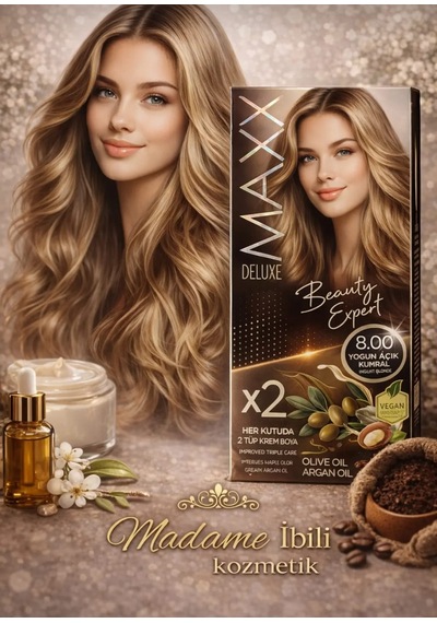 Maxx Deluxe Yoğun Açık Kumral Kalıcı Saç Boyası